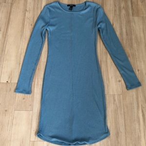 F21 Ribbed Long Sleeve Dress